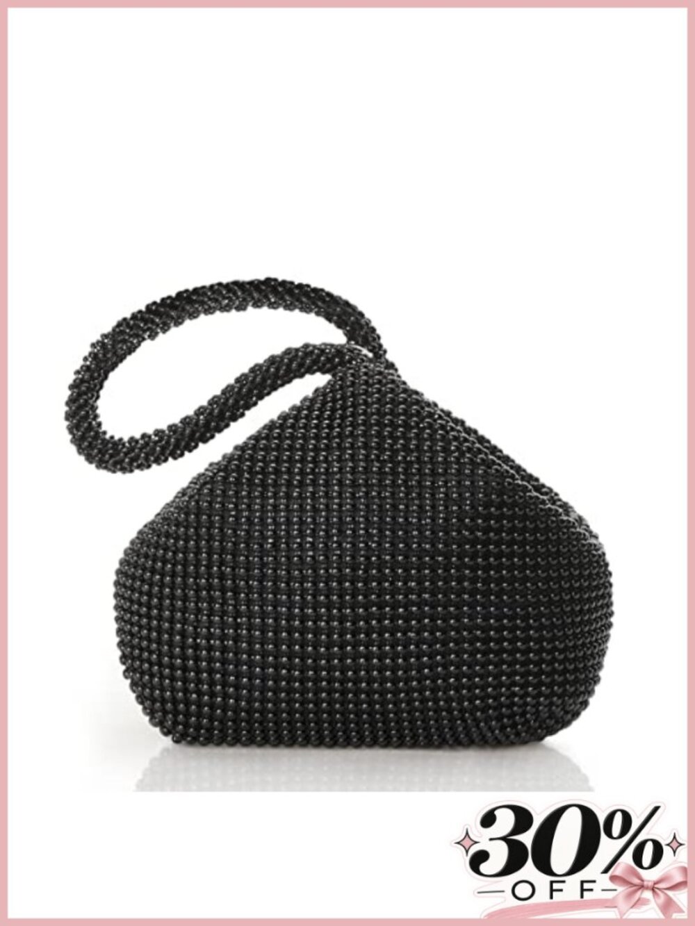 Evening Clutch Purse Beaded Satin Wristlet Bag